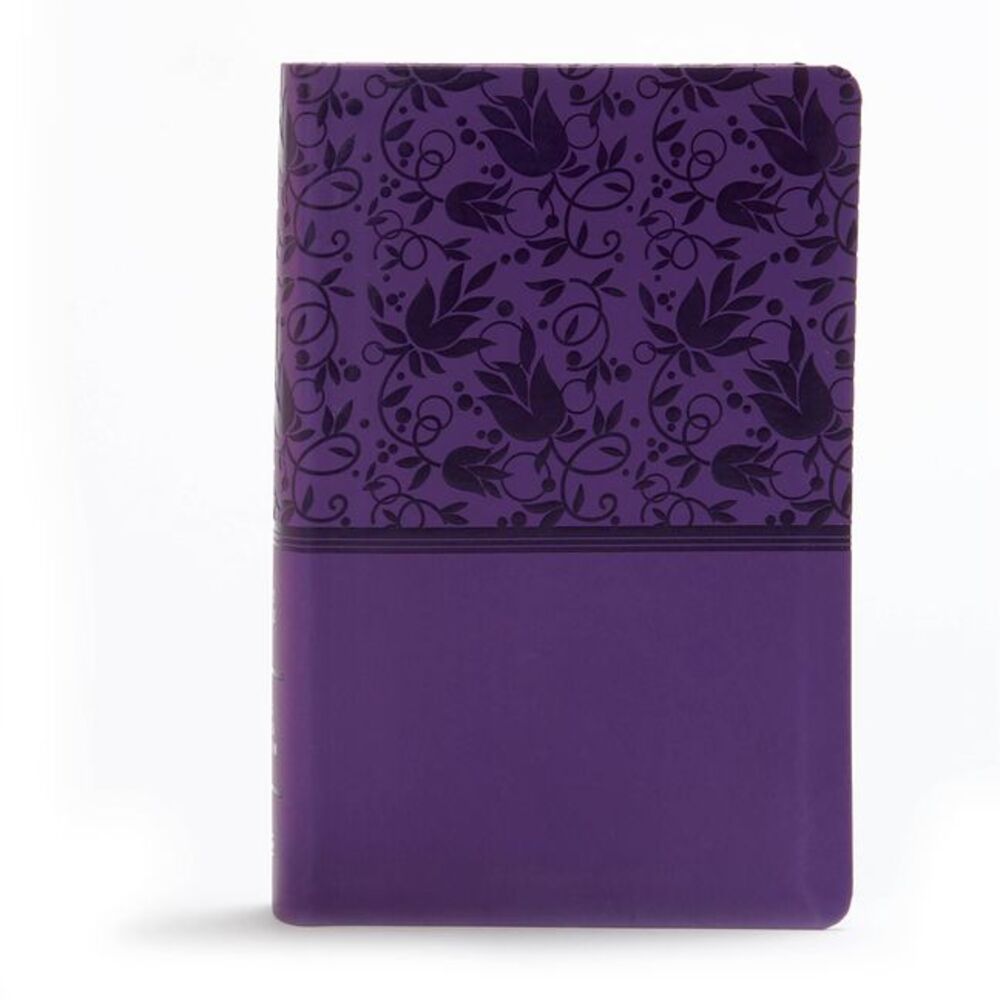 KJV Large Print Personal Size Reference Bible, Purple Leathertouch Indexed -- Ho